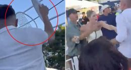 Australian Open Day Eight: Live score and game-by-game updates as the Australian Open descends into chaos as a man throws a chair during a wild brawl
