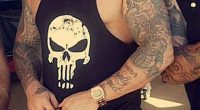 Abdulrahim, wearing The Punisher logo, was murdered on Tuesday
