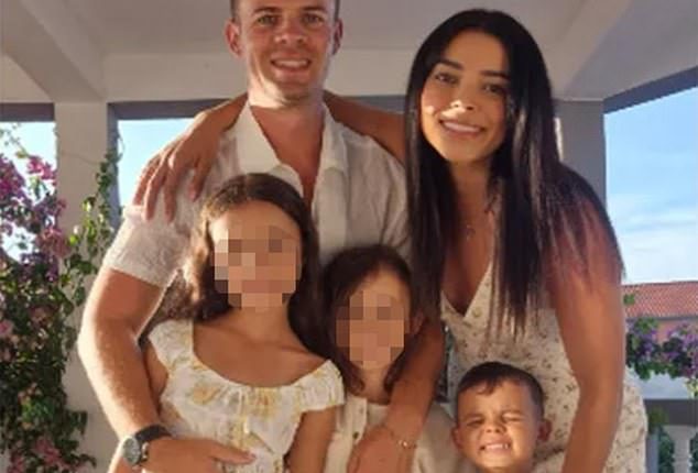 Chris Vrbesic (pictured with wife Maria and their children) died at the scene, while little Julian was rushed to Queensland Children's Hospital and later died from his injuries