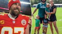 Kylie Kelce reveals how daughters will cheer on ‘Uncle Trav’ with their Super Bowl outfits — without wearing Chiefs gear