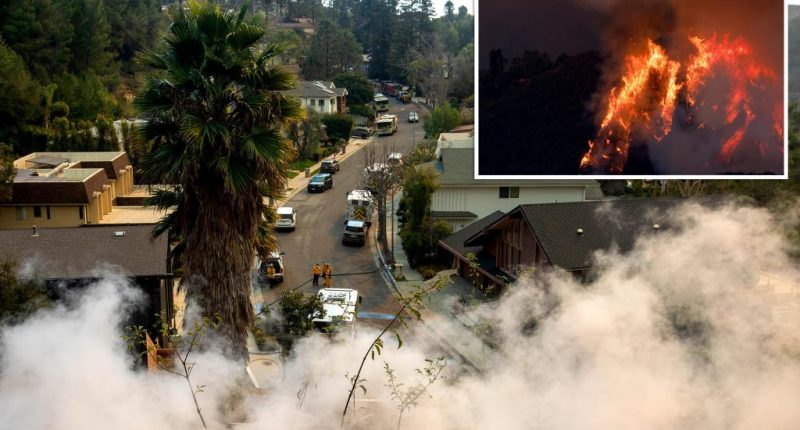 LA wildfire closes in on posh Brentwood neighborhood — where  Kamala and Lebron have homes