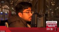 Hamaad Raza (pictured) has revealed that his 26-year-old wife was on board the tragic flight from Wichita, Kansas to Washington when it collided with a military helicopter just before 9pm on Wednesday night