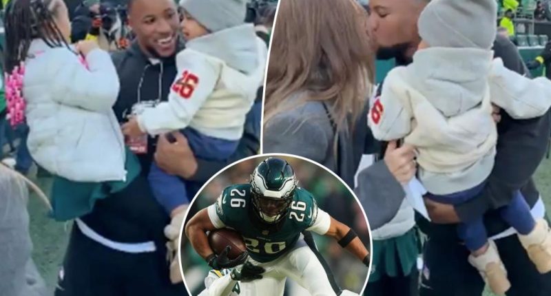 Saquon Barkley shares sweet family moment before first Eagles playoff game