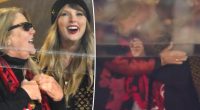 Taylor Swift wraps mom in hug as Chiefs score touchdown against Bills in AFC Championship game