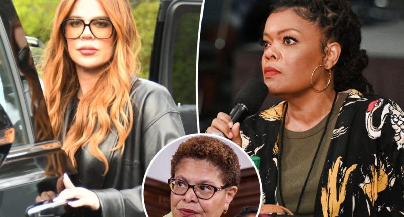 Yvette Nicole Brown blasts Khloé Kardashian’s water usage after reality star slams mayor’s fire response