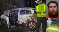 ‘One shot of Maker’s Mark’: Dad more than 3 times over legal limit claimed he ‘missed a turn’ and drove into tree, killing 5-year-old and permanently scarring 3-year-old, police say