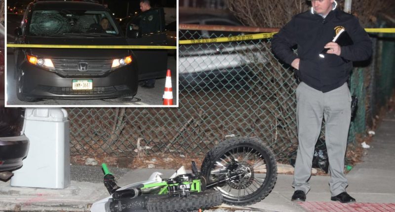 18-year-old boy killed, teen girl injured after motorbike collides with minivan in NYC
