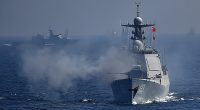 Chinese warships have been spotted off Australia's northeast coast