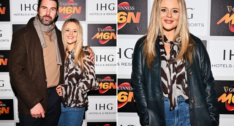 Emily Atack makes very rare public appearance with Alistair Garner after welcoming first child