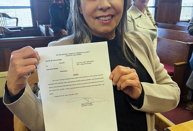 Lisa Moss was released from prison last month after serving 34 years for a crime she did not commit