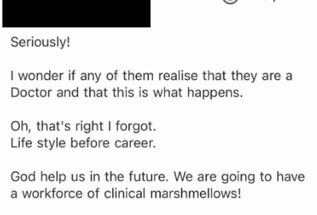 HR accused junior doctors of putting 'lifestyle before career' in their response, which was accidentally sent to the doctor and has since caused uproar in the medical community