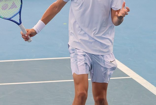 Cruz Hewitt was knocked out of qualifying for a Challengers event in Brisbane this week
