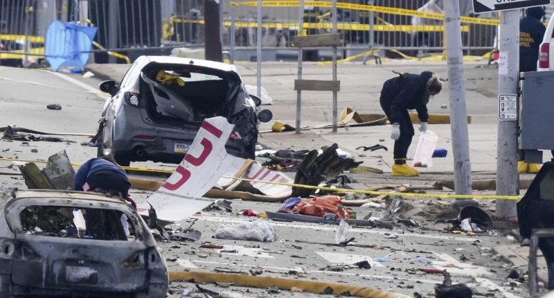 PHOTOS: Aftermath of the plane crash and explosion in Philadelphia