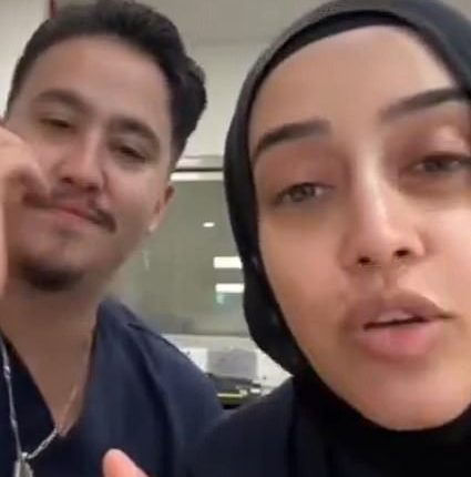Footage released by a Jewish influencer from a public video chat forum showed nurses Rashad Nadir and Sarah Abu Lebdeh hurling insults at Jews and claiming they wouldn't treat them