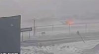 Shocking video has captured the moment a Delta plane carrying 80 people burst into flames upon landing on an icy runway at Toronto Pearson International Airport