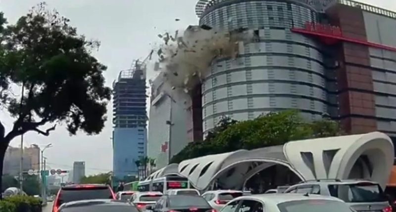Suspected gas explosion at Taiwan mall kills four, injures 26