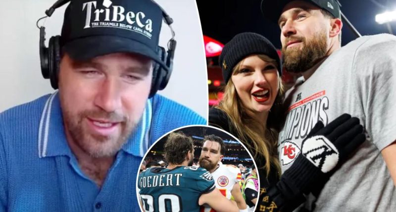 Travis Kelce reveals how Taylor Swift’s music helped him cope with Super Bowl loss