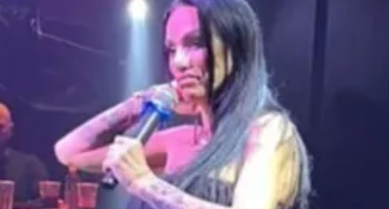 Watch as Katie Price dances and downs shots wrapped in bandages just days after getting a nose job in Turkey