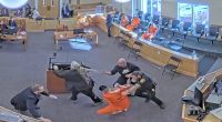 ‘It was worth every moment’: Victim’s loved ones attack killer in the middle of courtroom, authorities say