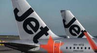 Qantas, Jetstar and Virgin Australia have cancelled all flights in and out of Ballina Gateway Airport on Wednesday (pictured, a Jetstar plane)