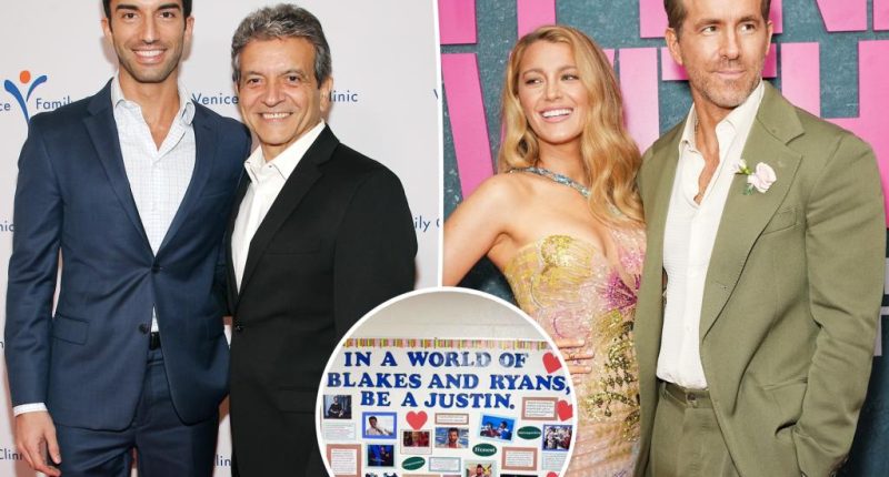 Justin Baldoni’s dad disses Blake Lively and Ryan Reynolds with shady Instagram post