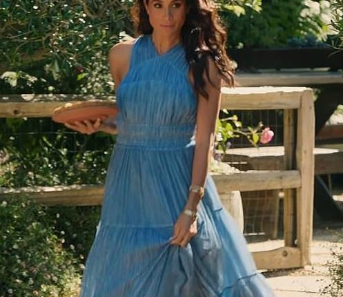 Meghan Markle's (pictured) estranged brother has criticised her new Netflix series as 'embarrassing' - and accused her of telling 'malarkey stories' about her childhood