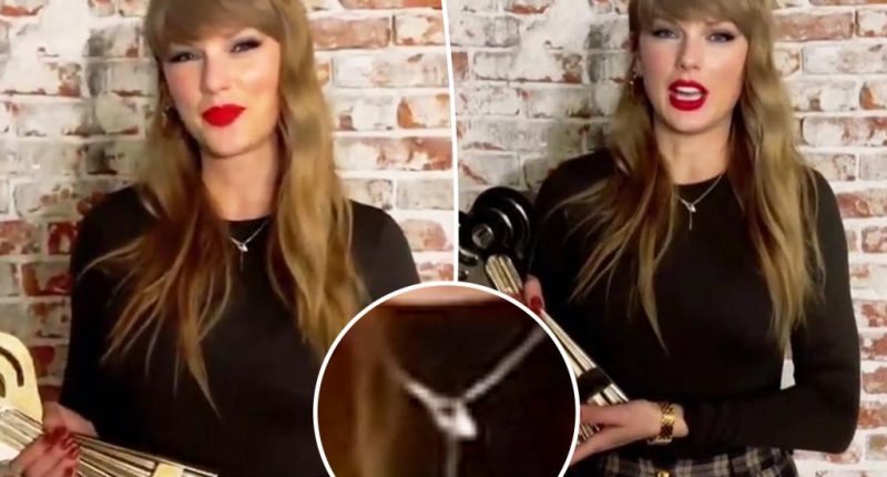Taylor Swift sends fans into a frenzy with snake necklace during iHeartRadio Music Awards 2025