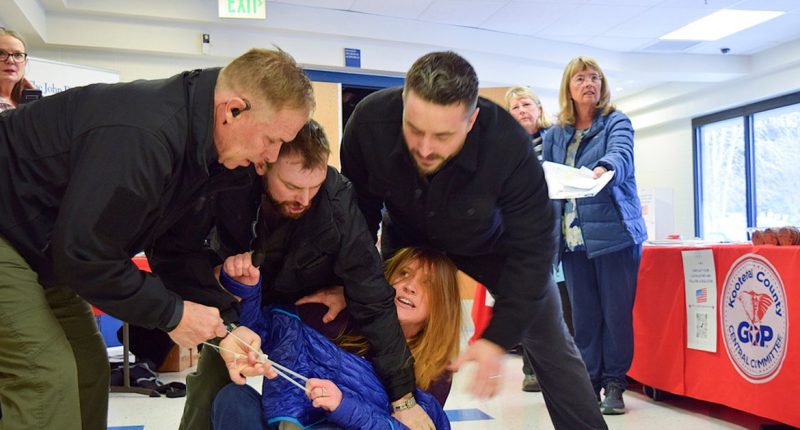 6 Men Charged After Woman Was Dragged Out Of Chaotic Idaho Town Hall Meeting