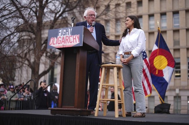 Bernie and AOC Crisscrossing Country on Private Jets--On Earth Day, No Less!