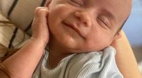 Brittany Higgins has revealed her baby boy (pictured) is in hospital undergoing surgery