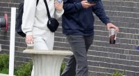 Christina Formella appeared downcast as she left the family-owned grocery store with her husband Michael, the first time the couple have been seen together since her arrest