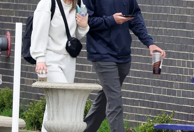 Christina Formella appeared downcast as she left the family-owned grocery store with her husband Michael, the first time the couple have been seen together since her arrest