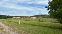 The land at the end of Peavy Grade, where Palm Coast and Flagler County were preparing to locate a fuel farm. (© FlaglerLive)