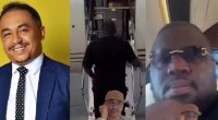 Daddy Freeze reacts as Soso Berekon boards luxury private jet in US