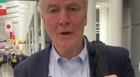 Van Hollen shared a clip of himself to X before boarding a flight to the country where Kilmar Armando Abrego Garcia, 29, is being held