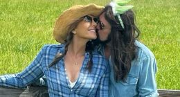Elizabeth Hurley sparks speculation she’s dating huge music star as they KISS in new snap