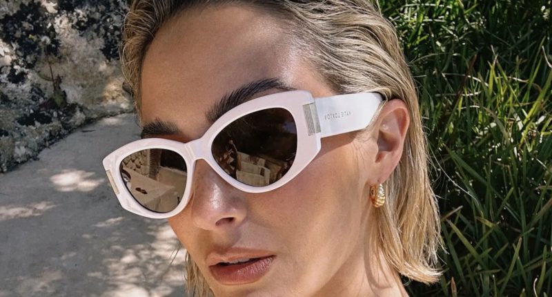 Frankie Bridge stuns as she strips down to tiny leopard print bikini after wild sex confessions