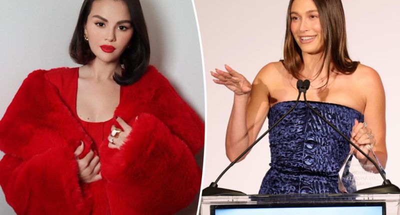 Hailey Bieber dragged for copying Selena Gomez speech nearly word for word: ‘Creepy stalker’