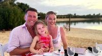 Karl Stefanovic is known for his irreverent humour and larrikin persona on screen. And it appears the Today show host is just as colourful on holiday. Pictured with wife Jasmine and daughter Harper
