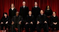 Justice Samuel Alito (bottom row, second from right) issued an extraordinary dissent, joined by fellow conservative Justice Clarence Thomas (bottom row, second from left), slamming the seven-member majority decision