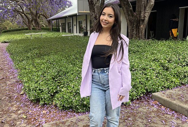 Leyla Perez, 25, is a financial analyst from Prestons, in Sydney's west (pictured)