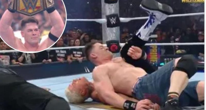 John Cena beats Cody Rhodes at WWE WrestleMania 41 to make wrestling history with help from Travis Scott