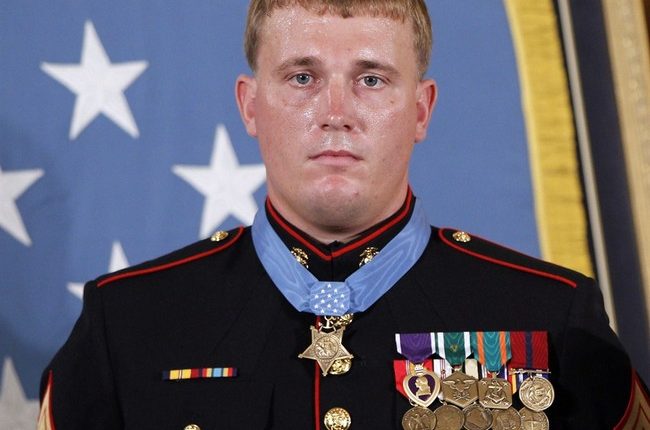 Medal of Honor Hero Reenlists in Marines