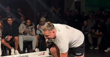 George Burgess (pictured) competed in the RUNIT Championship on Wednesday in Melbourne