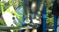 Footage shows the scary moment a young boy's seat belt flies loose while on the slingshot ride at the Sydney Royal Easter Show at the weekend