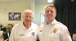 Flagler Beach City Manager Dale Martin, left, appointed Stephen Cox Flagler Beach