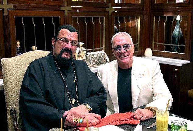 Once mortal enemies Steven Seagal and Jean-Claude Van Damme revealed they buried the hatchet after posting a photo together at Seagal's birthday dinner last week