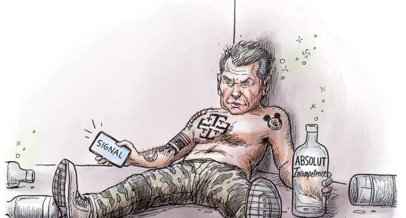 Pete Hegseth Incompetence by Adam Zyglis, The Buffalo News