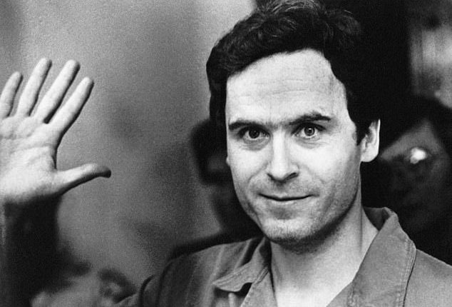 Ted Bundy, an American serial killer who confessed to 28 murders, but is believed to be responsible for more than 100, was considered to be a psychopath. He was executed by electric chair in January 1989 in Florida (pictured in 1978)