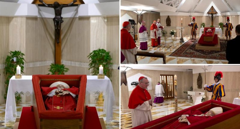 Vatican releases images of Pope Francis in open coffin for Confirmation of the Death of the Pontiff ceremony
